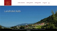 Desktop Screenshot of landhotel-kolb.at